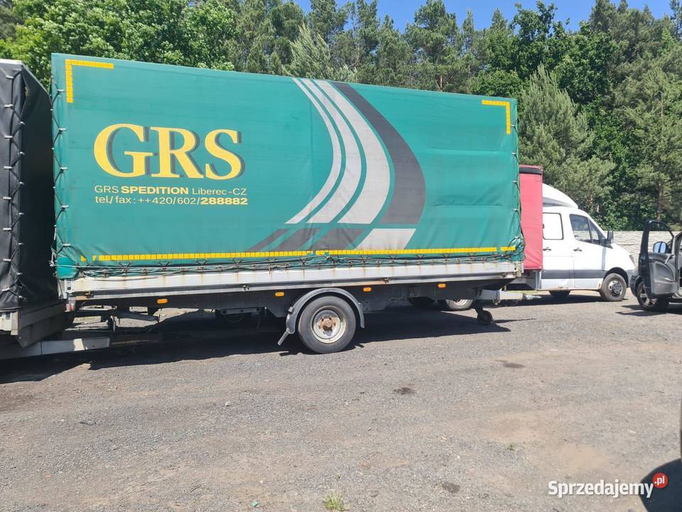 Przyczepa Agados 2011 wysokość rampowa pod busa Burtowe i plandeki Nowa Sól