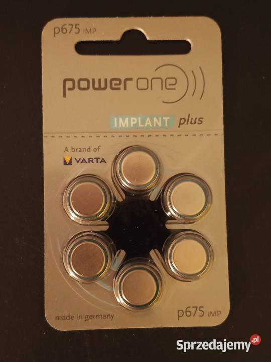 Baterie Varta Power One Implant Plus 675 PR44 Szczecin