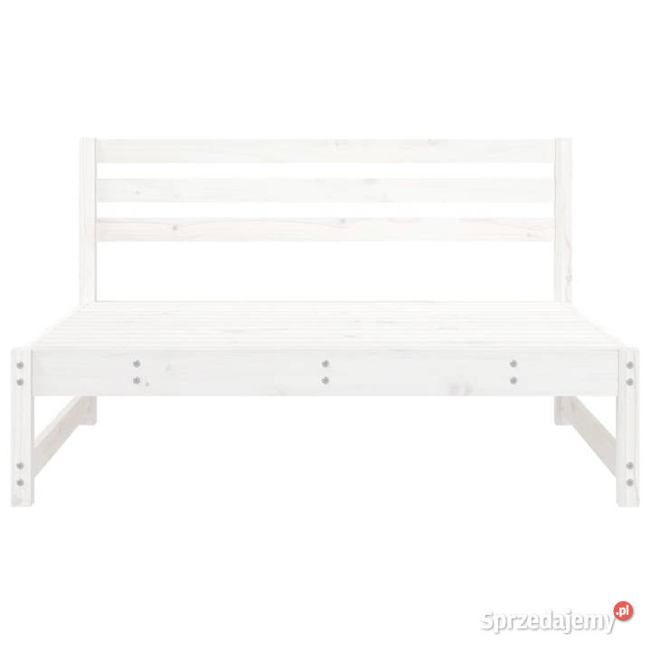 Sofa środkowa do ogrodu biała 120x80 lite drewno mazowieckie Warszawa