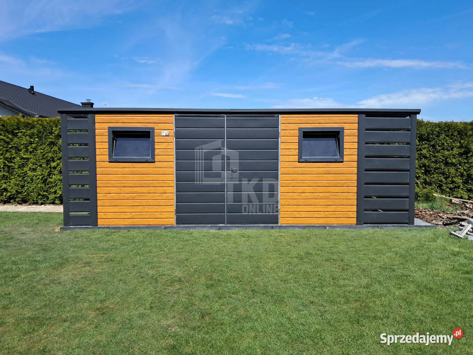 Schowek domek ogrodowy 45x3m wiata 05m brama