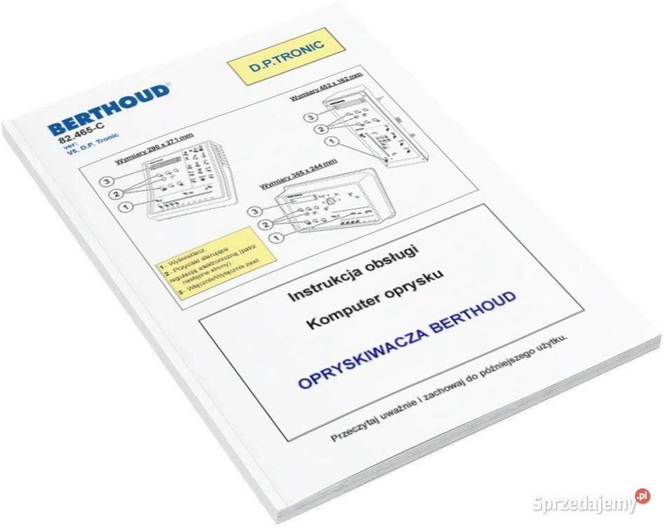 Berthoud DP tronic Force Instrukcja katalog Szamotuły sprzedam
