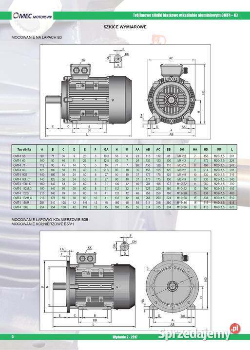 silnik elektryczny 15kW 1400obr 3fazowy 80B5 kujawsko-pomorskie Pigża