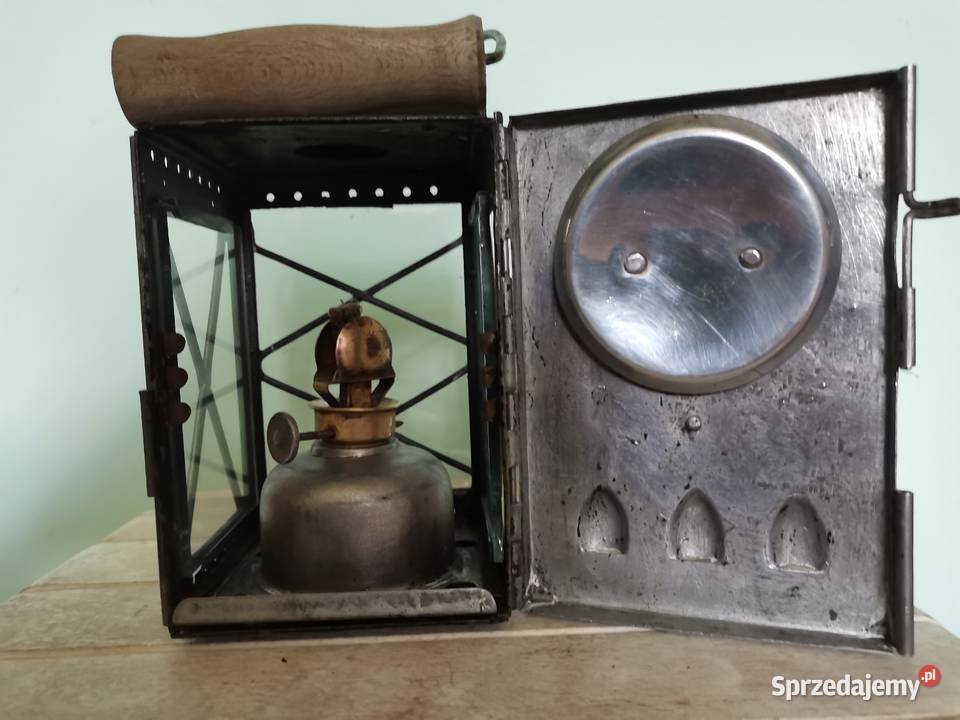 Stara lampa na nafte Art Deco z końca lat 30