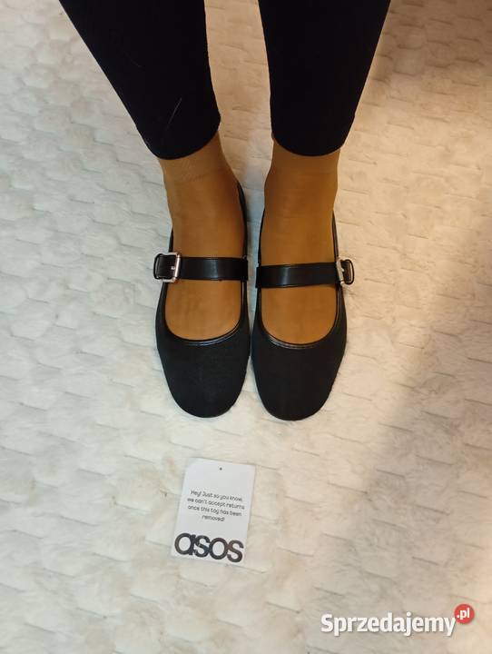 38 ASOS Design Czarne baleriny wieczorowe z Kraków