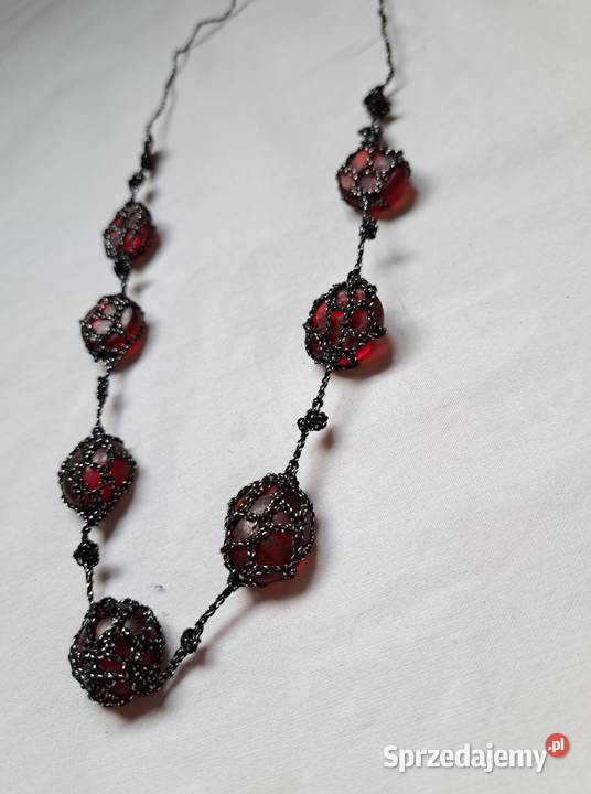 Naszyjnik handmade z kamieniami w kolorze Brzesko