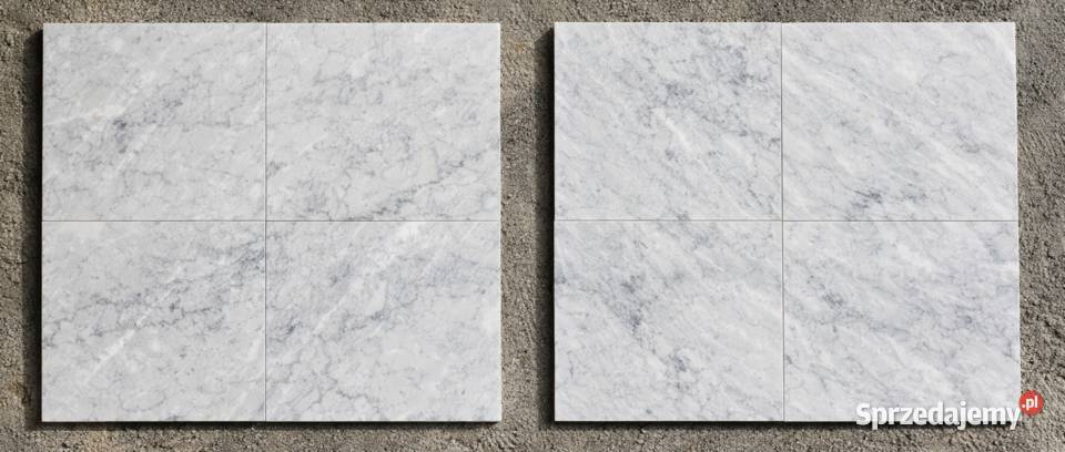 Płytki marmurowe CARRARA BIANCO 61x61x1 matowe sprzedam