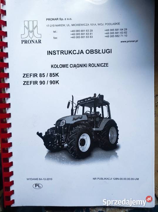 Instrukcja obsługi Zefir Warszawa