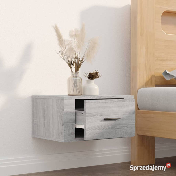 Wisząca szafka nocna szary dąb sonoma 50x36x25 Warszawa