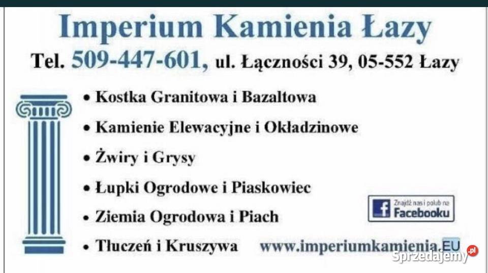 Łupek Filitowy Czarny Skała Grys Kamień do Warszawa sprzedam