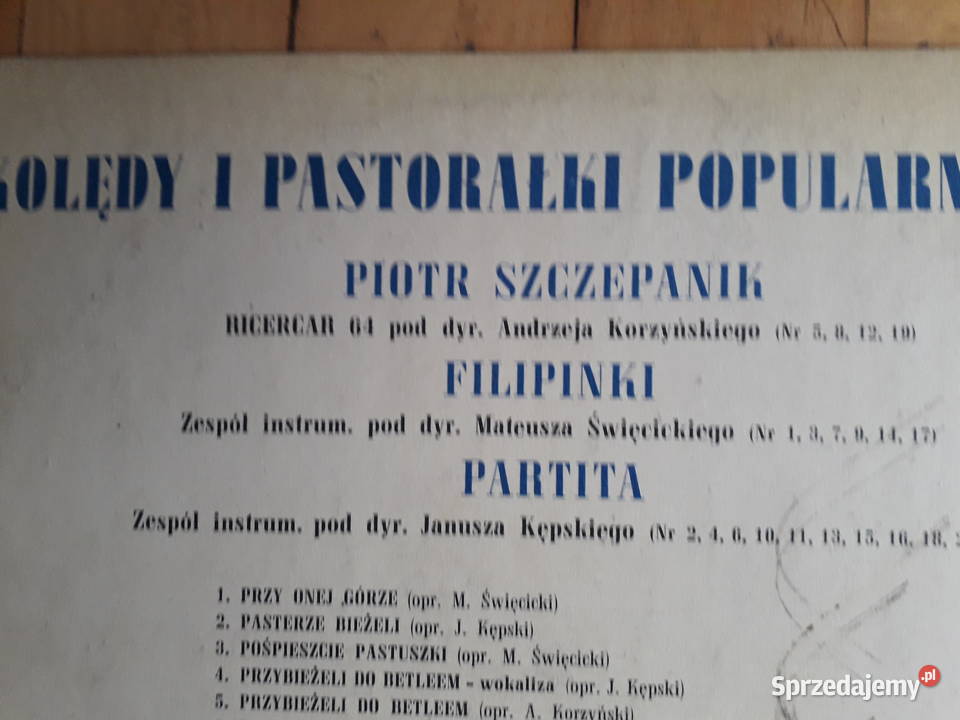 Kolędy Pastorałki Piotr Szczepanik pod dyr A