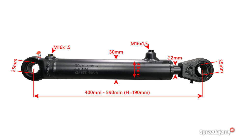 SIŁOWNIK HYDRAULICZNY WSPOMAGANIA URSUS C330 kujawsko-pomorskie Solec Kujawski