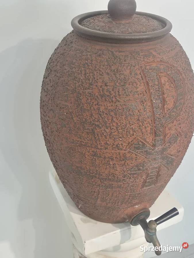 ceramiczne naczynie na wodę święconą łódzkie Poddębice