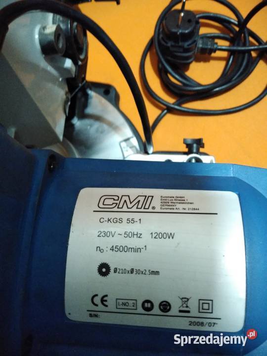 Ukośnica cmi 210mm 1200w wielkopolskie Kłodawa