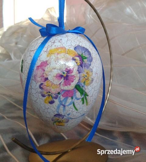 Jajko 12 wielkanocne pisanka decoupage REKODZIEL świętokrzyskie Krajno-Parcele