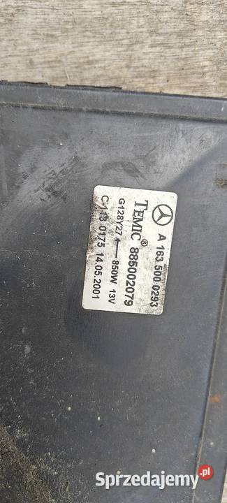 MERCEDES BENZ ML W163 WENTYLATOR CHŁODNICY Siechnice