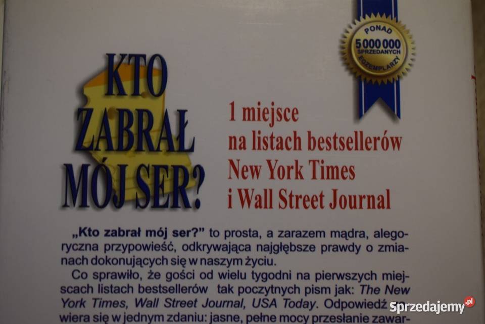Kto zabrał mój ser Spencer Johnson kujawsko-pomorskie Chełmno