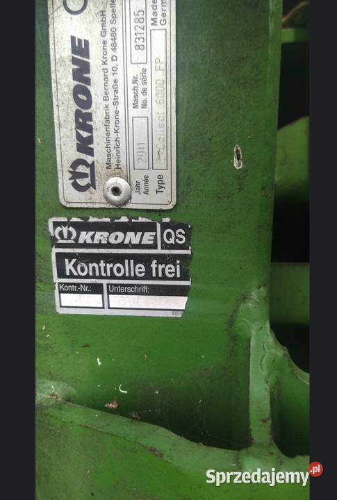 Krone easy collect 6000 fp Skoczkowo