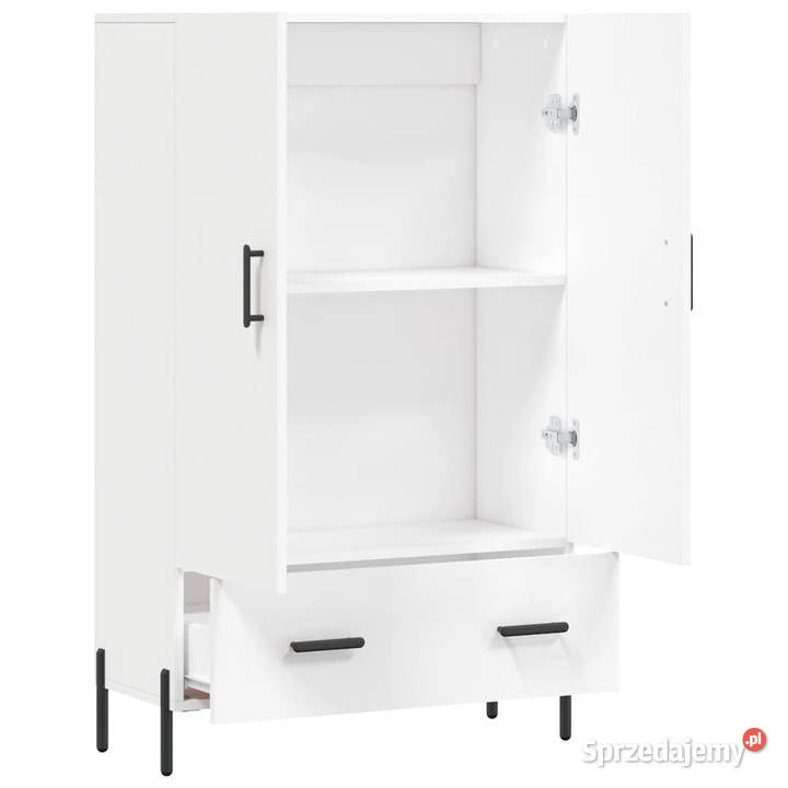 Wysoka szafka biała 695x31x115 materiał Warszawa