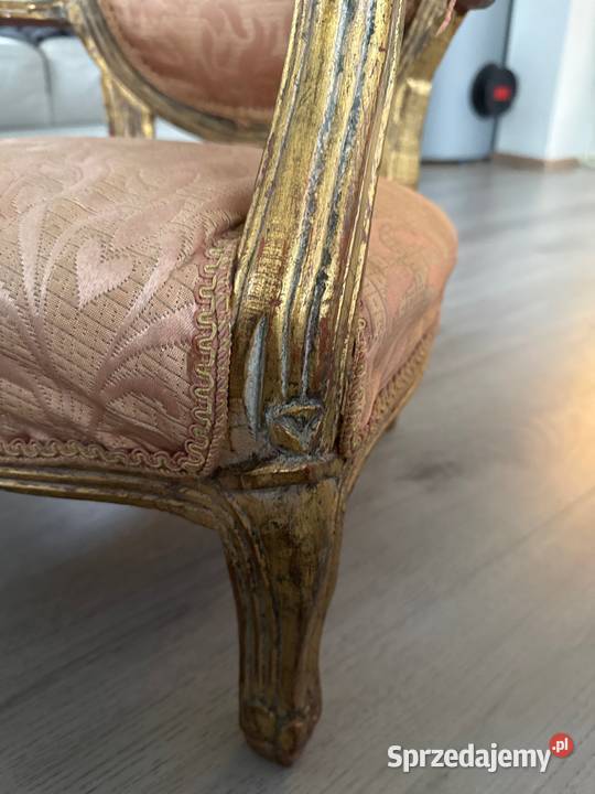 Fotel fotelik małej księżniczki antyk drewniany Bystrzyca Kłodzka sprzedam
