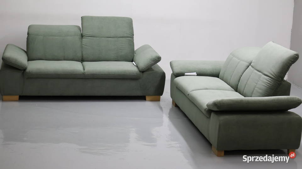 TAZ nowy komplet 3 3 kanapy ZESTAW sofa zielona Poznań