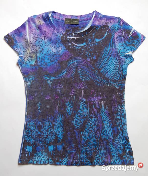 Roberto Verino tshirt damski print grafika XS lubelskie Lublin sprzedam