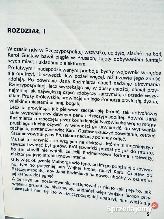 Potop Sienkiewicza tom kolorowe książki prezent mazowieckie
