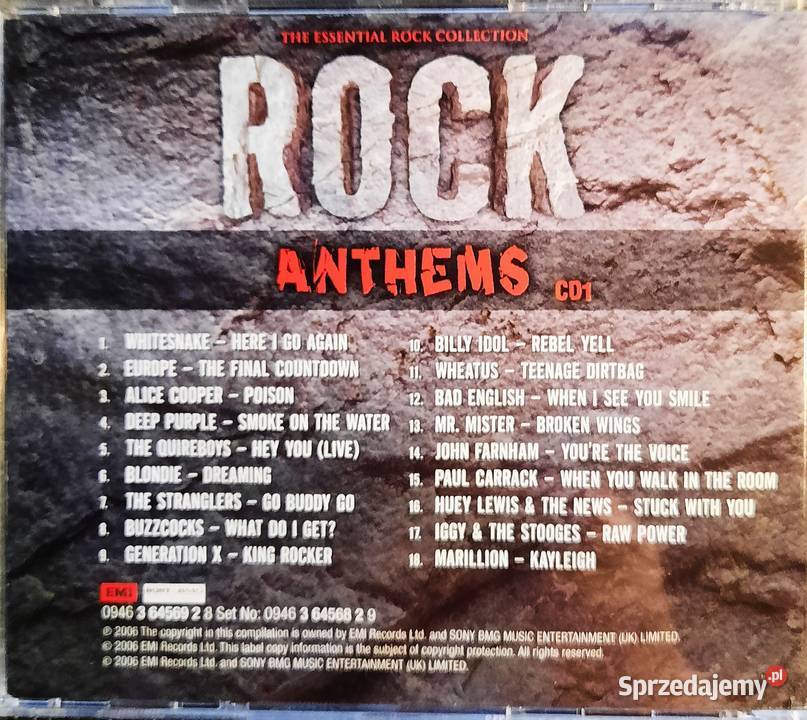 CD Rockowy Składak Rock Anthems Various Artists kujawsko-pomorskie Grudziądz