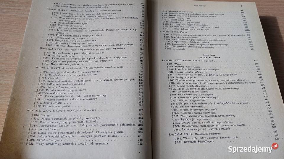 Kurs fizyki 3 Optyka fizyka atomowa Frisz Gdańsk