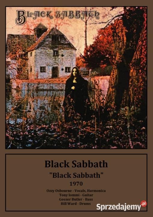 Plakaty A3 Rock Metal Black Sabbath Paranoid wielokolorowy Plakaty Kraków sprzedam