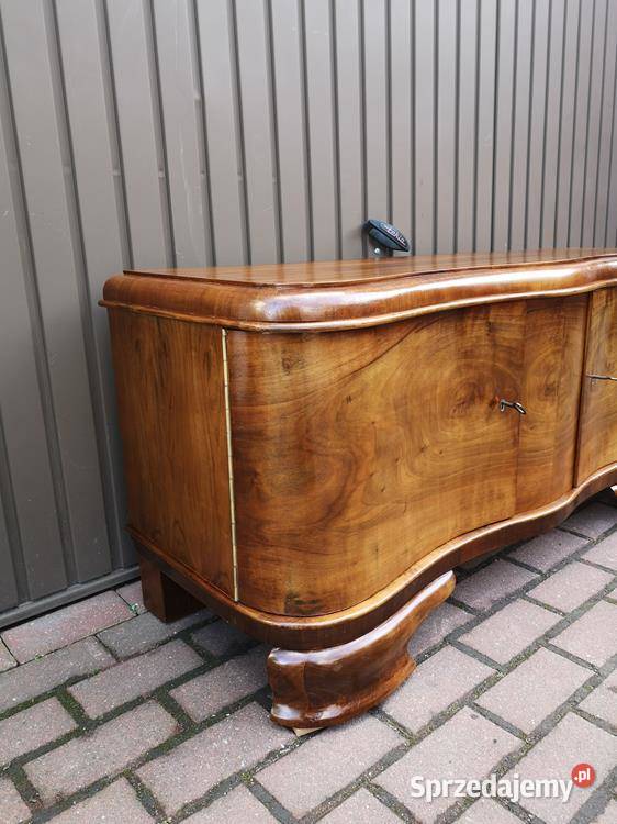 Komoda Niska ARTDECO Orzech RTV 135 Stara Antyk Swarzędz sprzedam
