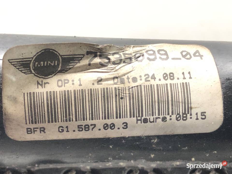 CHŁODNICA WODY MINI R56 16 98 7535099 0514 osobowe Chłodnie wody