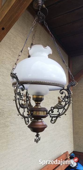Lampa wisząca stylowa retro naftowa zabytkowa Dom i Ogród Garwolin sprzedam