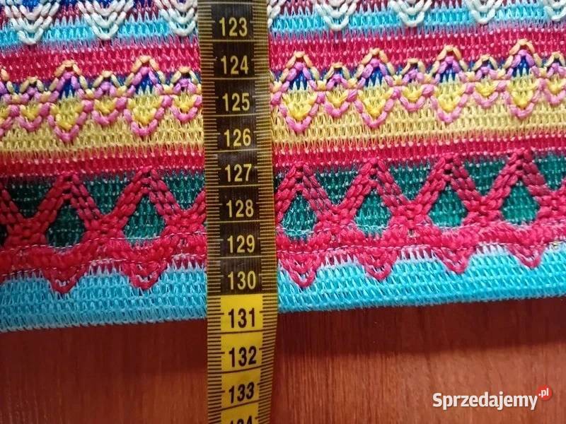 Kolorowa sukienka dzianinowa midi boho z Rozmiar 36(S) Białystok sprzedam