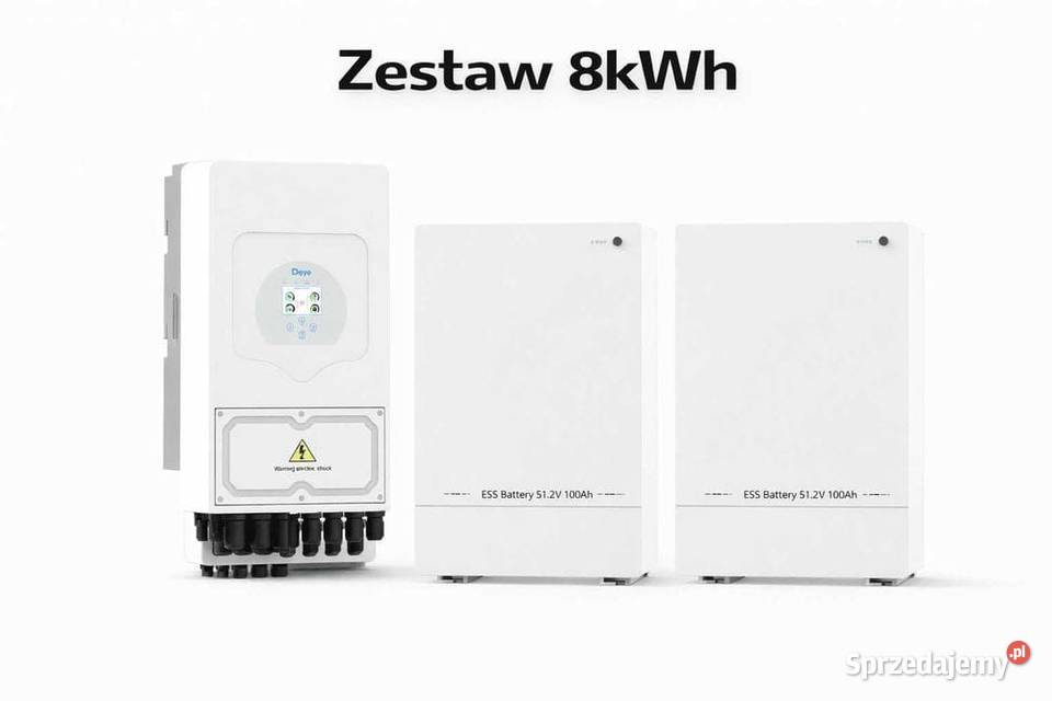 Zestaw Magazyn Inwerter LV 8 kW 1024 kWh