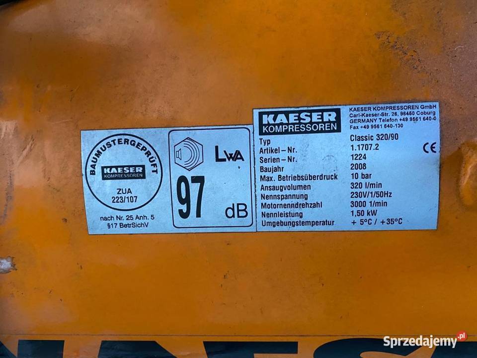 Kompresor Kaeser Ząbkowice Śląskie