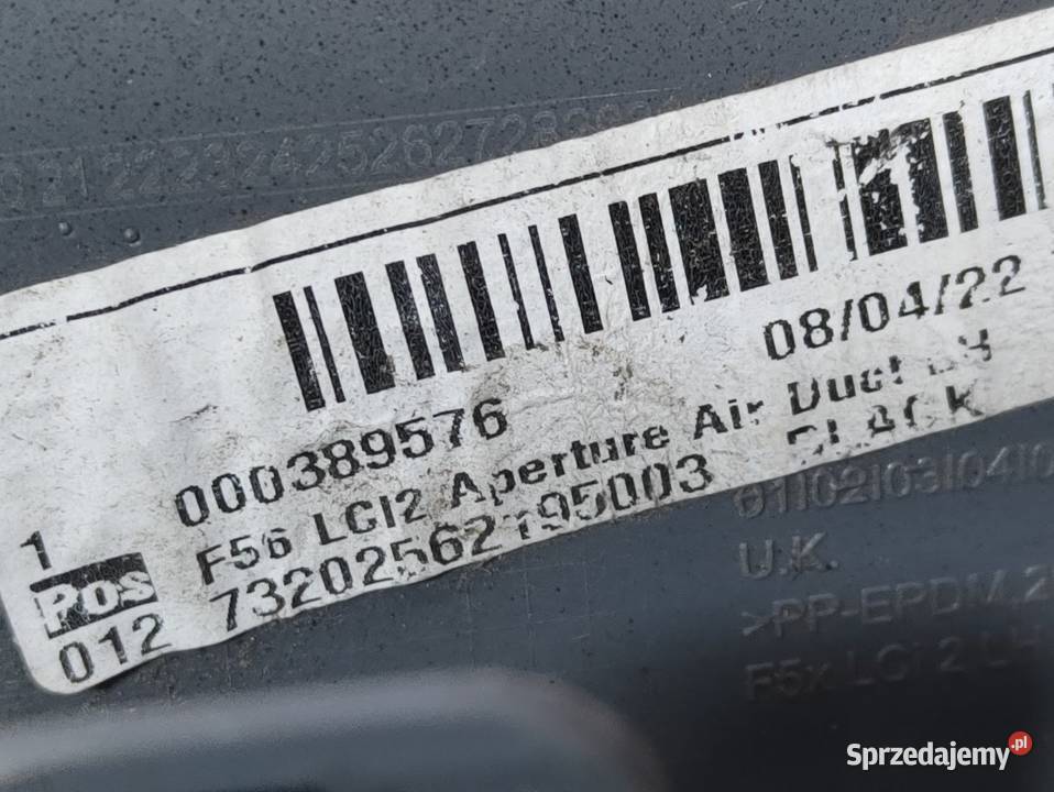 Kratka Zderzaka Lewy Przód Mini F56 LCi 9450627