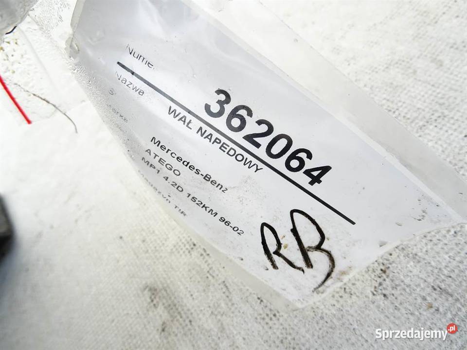WAŁ NAPĘDOWY MERCEDES ATEGO Van minibus 9804 43 podkarpackie sprzedam