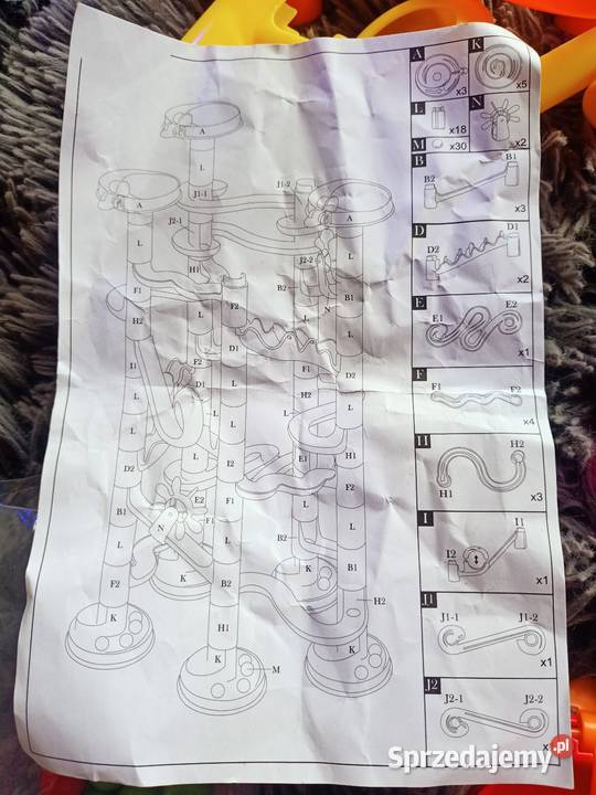 Gra Wyścigowe kuleczki tor kuleczkowy kulodrom Plastik  Płock