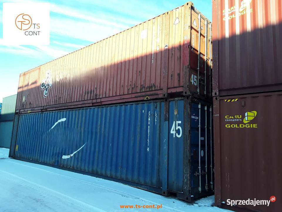 Kontener morski magazynowy budowlany 45 HC PW Magazynowanie Olsztyn