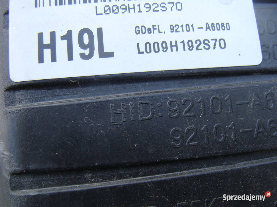 HYUNDAI I30 LAMPA PRZEDNIA LEWA 92101A6060 osobowe Goleniów