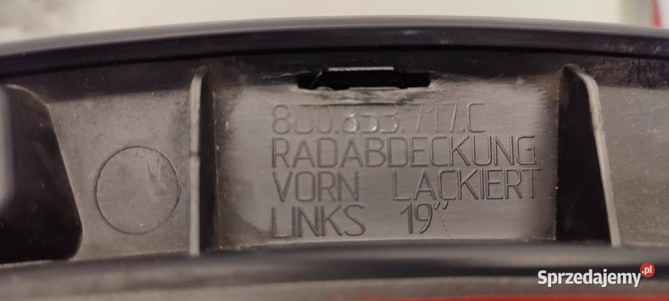 AUDI Q3 8U LISTWA BŁOTNIKA LEWY PRZÓD 8V0853717C dolnośląskie