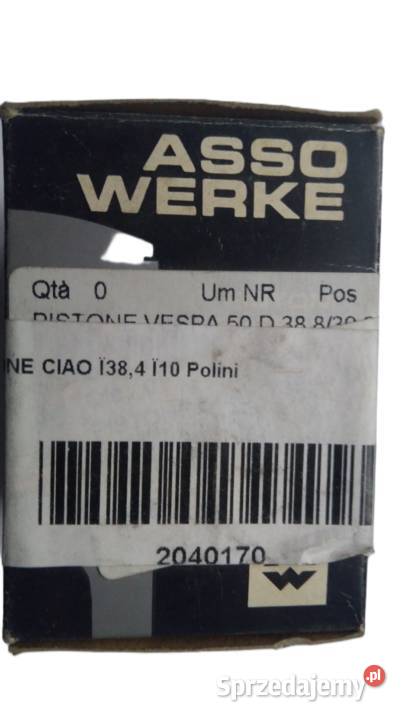 TŁOK ASSO WERKE POLINI 384 mm PIAGGIO VESPA Bielsk Podlaski