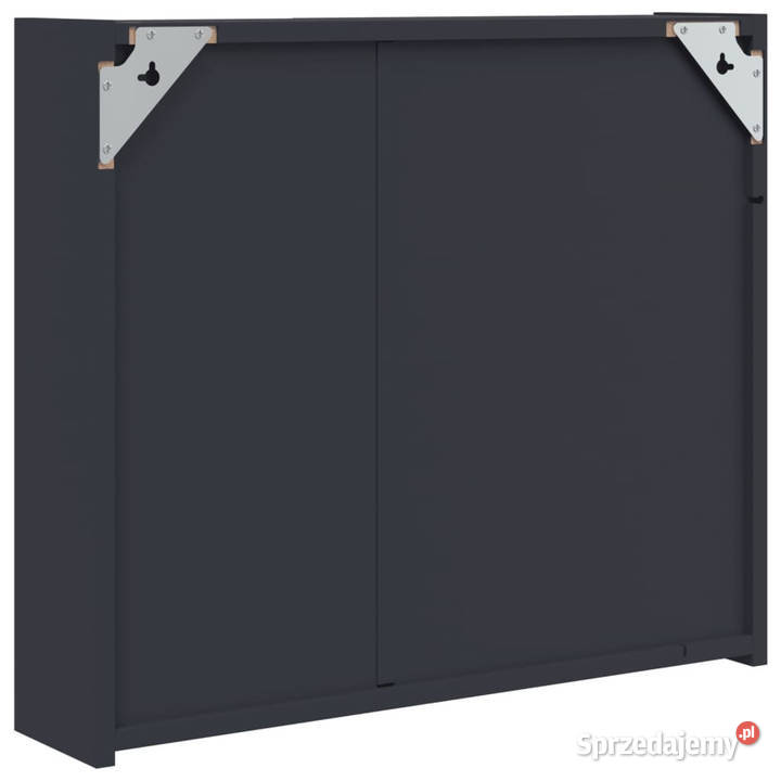 Szafka łazienkowa z lustrem i LED szara 60x13x52 Warszawa