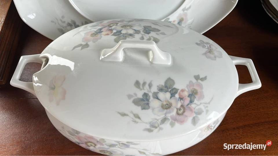 Waza Rosenthal z tacą Syg Thomas Bavaria Lata Gdańsk