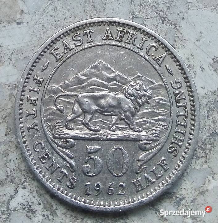 EAST AFRIKA50 CENTS1963 rLEW Numizmatyka