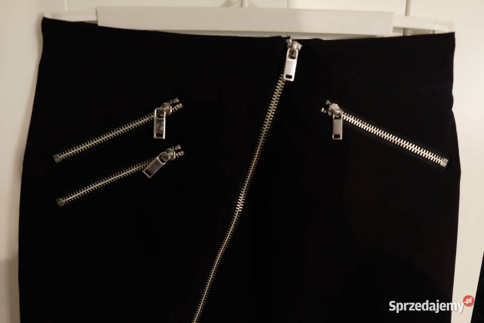 czarna spódniczka spódnica HM xxs 32 zip zamek sprzedam