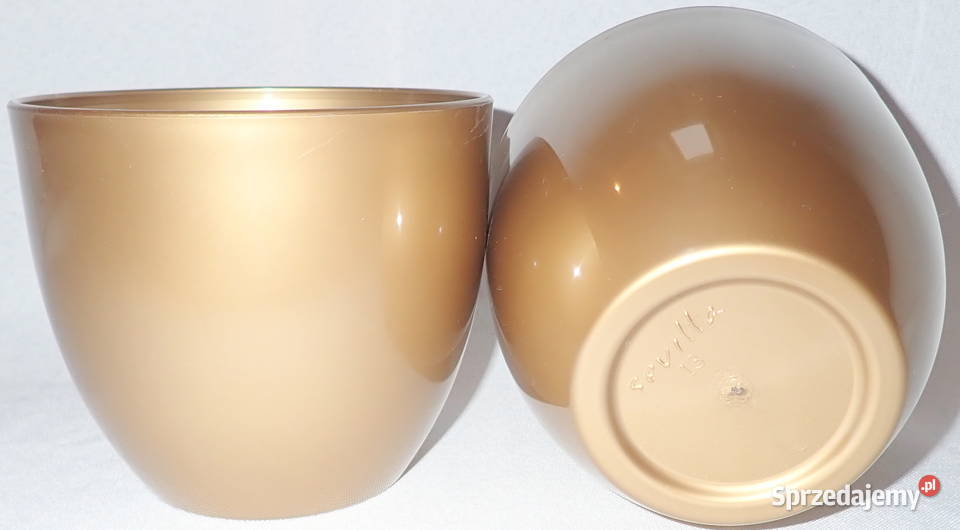 Miski Sevilla Duże ZŁOTE na storczyki 1 13 Siewierz