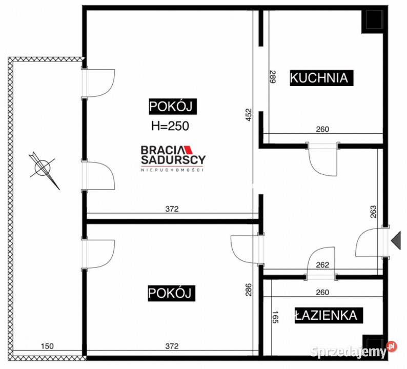 Sprzedaż mieszkania Kraków 4619m2 2 pokoje małopolskie