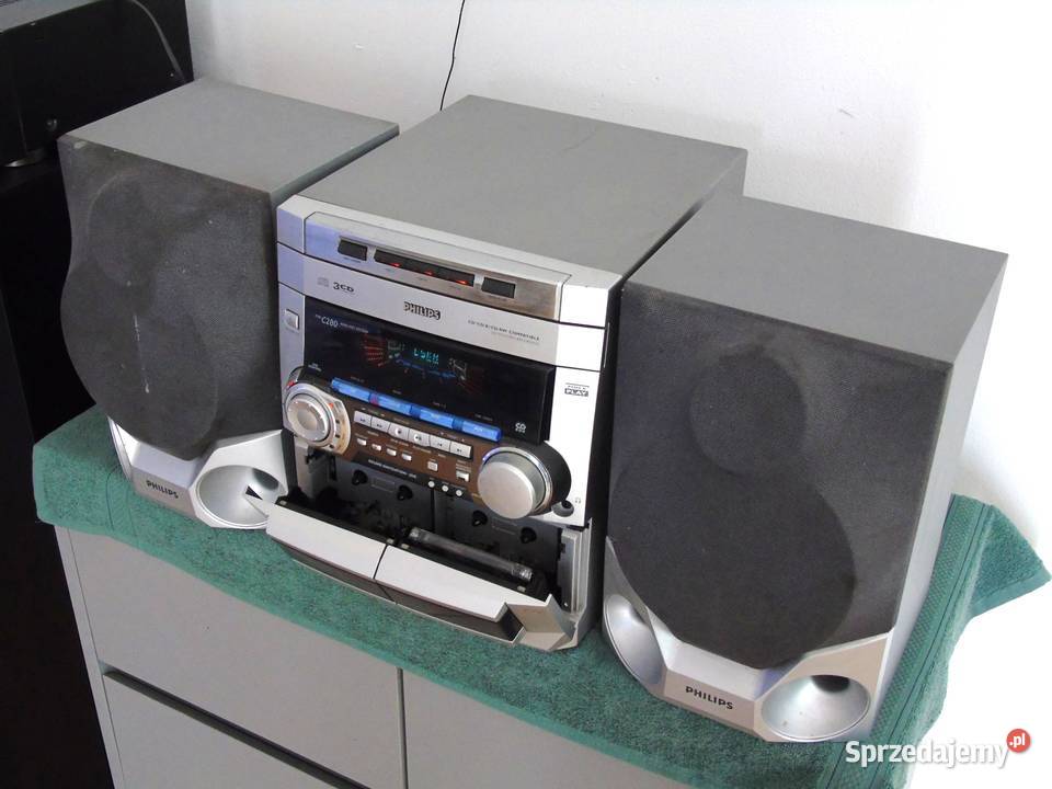 Wieża Philips kolumny Radio RDS AUX mocna podkarpackie Jasło