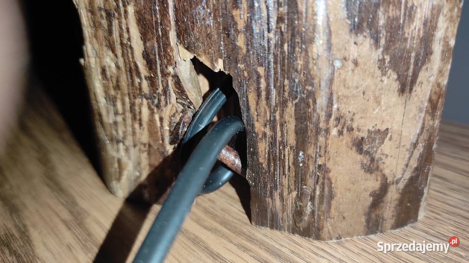 Lampka drewniana rustykalna loft inny kolor Olsztyn